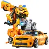 Modelo de Coche Transformable Robot King Kong Versión de Aleación Figura Avispa Aleación Optimus Dinosaurio Cable de Acero Infantil Masculino