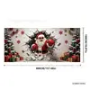 Fondo para puerta de garaje de Navidad, diseño personalizado de Santa Claus rompiendo la pared, decoración de escena para fiesta al aire libre, pancarta colgante