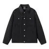 2026 Nueva Chaqueta de Mezclilla Vintage de Alta Calidad, Corte Holgado, 100% Algodón, Marca de Moda Estilo Americano, Hombro Normal, Corte Holgado