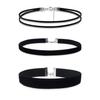 Collar de Terciopelo Coreano de Terciopelo Negro Torcido Transfronterizo de Amazon Geométrico Chino de Doble Capa Joyería para Mujer