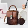 Bolso pequeño con estampado de cocodrilo 2026 nuevo primavera-verano para mujer versión coreana moderno versátil bandolera mini para teléfono para mujer