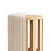 Taburete de Tocador de Lujo Ligero, Taburete Moderno Minimalista Nórdico para Tocador de Dormitorio de Niñas, Taburete Redondo Silla de Celebridad de Internet, Taburete de Maquillaje