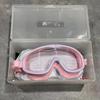 Gafas de natación de alta definición con montura grande, tapones para los oídos integrados para hombres y mujeres, gafas de natación profesionales antivaho e impermeables, venta al por mayor de fábrica