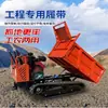 Transportador Pequeño con Orugas Todo Terreno Huerto Escalada de Montaña Vid Descarga Automática Manual Camión Volquete Agrícola