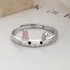 Anillo de Conejo Lindo de Plata de Ley 925 para Mujer 2023 Nuevo Modelo Año del Conejo Anillo Abierto Joyería Simple de Alta Gama