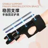 Proteção de Dedo Transfronteiriça Protetor de Dedo Pulseira de Meio Dedo para Fitness Tira de Suporte de Compressão Respirável para Bainha de Tendão Fixação