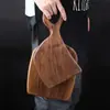 Tábua de Corte de Nogueira Preta Estilo Casal Tábua de Cortar Tábua para Bife Pão Tábua de Madeira para Preparo de Alimentos Tábua de Frutas Tábua de Corte de Madeira Sólida Doméstica