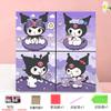 Pintura de Diamantes DIY 20*20 para Niños Dibujos Animados Anime Pintura Decorativa Hecha a Mano Kuromi Pegatinas de Diamantes Enmarcadas