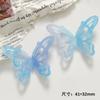 Color de hada dulce y soñador Mariposa hueca tridimensional Accesorios de acetato material para pendientes DIY pasador pasador al por mayor