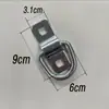 Gancho de Piso para Contêiner, Fivela de Anel de Puxar Horizontal para Amarração de Contêiner, Anel de Puxar Fixo para Caminhão, Acessórios de Modificação de Gancho de Anel de Corda de Puxar para Caminhão Baú