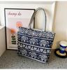Bolsa de Lona Nueva al Por Mayor Bolso de Hombro de Gran Capacidad Bolso para Mujer Bolso de Mano Estampado Bolso Tote de Lona Literario Estilo Coreano