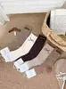 Accesorios de Invierno Estilo Nuevo Calcetines Largos Holgados de Cachemir de Doble Punto para Mujer Calcetines Largos Cálidos de Estilo Coreano Modernos con Etiquetas de Tela para Mujer