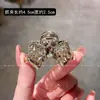 Pinza para el Cabello Pequeña con Lazo de Pedrería de Lujo para Mujer, Nuevo Pinza de Moda para el Flequillo, Accesorio Versátil de Gama Alta para Recogerse la Mitad del Cabello