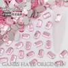 4*6mm Octogonal Mahjong Pedraria para Unhas Joias Boutique Irregular Nail Art Fundo Pontiagudo Vidro de Cristal Pedraria Mista Atacado
