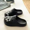 Sensación Cómoda en el PieNuevas Sandalias de Plata con Lazo de Verano de Alta Gama, Ligeras para el Trayecto Diario y el Uso al Aire Libre, Zapatillas Cerradas