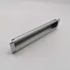 Manija económica de aluminio espacial de 160MM, manija oculta empotrada para puerta de gabinete, manija de aleación de aluminio para puerta corrediza de cajón