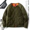 Jaqueta Casual Leve de Algodão Acolchoada Outono/Inverno Nova Moda Unissex Rótulo Roxo Estilo Japonês