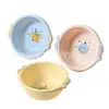 Lavabo Lindo de Dibujos Animados para Uso Doméstico, Lavabo para Bebé, Tina Gruesa Grande de Doble Asa, Tina para Lavar Ropa de Dormitorio, Lavabo para Lavarse la Cara