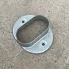 Acessórios para Guarda-Corpo de Aço Zincado Assento Fixo Base Galvanizada Conector de Tubo Quadrado Peça de Extensão para Varanda Montagem de Escada Guarda-Corpo