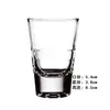 Juego de 100ml 0.1kg de copas de licor de vidrio, vasos de chupito, vasos con forma de bala, dispensador de licor de uso doméstico, copas de licor