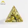 3x 3 ~ 12x 12mm 5A triángulo ángulo recto circonita de color colección Wuzhou gema artificial piedra desnuda venta al por mayor
