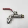 Torneira de abertura rápida meio cobre e meio zinco máquina de lavar torneira espessa tanque de esfregão cabo longo bico de água torneira atacado