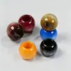 14*11mm Contas Acrílicas com Furo Grande Contas Redondas Contas de Imitação de Madeira Escovada Contas UV para DIY Artesanal Contas Soltas Joias