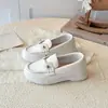 Zapatos de caminar de suela blanda para niños de primavera y otoño, mocasines para niñas, mocasines de estilo británico, zapatos casuales de cuero para niños, zapatos de estudiante