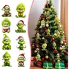 2023 Novo Produto Transfronteiriço Grinch Decoração de Natal Pingente Desenho Animado Pingente de Árvore de Natal Interior de Carro de Natal