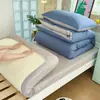 Juego de Seis Piezas de Algodón Puro para Estudiantes, Juego de Tres Piezas de Algodón Puro de Color Sólido para Dormitorio, Ropa de Cama y Sábanas para Escuela, Hospital, Residencia de Ancianos