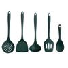 Utensílios de Cozinha de Silicone Verde Escuro Cozinhar Cozinha Resistente à Temperatura Antiaderente Colher Espátula Conjunto de Utensílios de Cozinha Cozinhar Doméstico Espátula Antiaderente