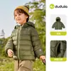 Chamarra ligera de plumas para niños Dudu, nuevo modelo de invierno, abrigo para niños, cálido top de invierno para niñas, ropa para niños