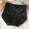 Pantalones de encaje de cintura alta para mujer Pantalones de mujer Bragas transpirables que no marcan para abdomen pequeño Levanta glúteos Entrepierna antibacteriana Tallas grandes Bragas para mujer
