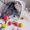 Diretamente do Fabricante, Brinquedos Populares para Gatos, Bolas Arco-Íris, Bolas Elásticas Coloridas para Gatos, Produtos Interativos para Pets, Atacado, Resistente à Mordida