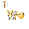 Zeming Original Douyin Más Vendidos F136 Aleación de Titanio y Circonio Aretes de Tachuela Diseño de Nicho Perforación de Lóbulo de la Oreja Tachuelas para Cartílago de la Oreja Estilo Europeo Americano
