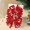 Set de accesorios para el cabello con lazo navideño transfronterizo europeo y americano listo para enviar, accesorios para la cabeza festivos, pinza para el cabello de cola de golondrina vintage 4790