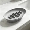 Saboneteira de silicone, porta-sabonete doméstico, suporte de sabonete para banheiro com drenagem, adequado para dormitórios estudantis, estilo luxo leve