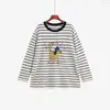 Suéter de punto para mujer talla grande con estampado de cachorro de dibujos animados, otoño 2026, para mujeres talla grande, bloques de color, cuello redondo, corte holgado, top adelgazante 25102