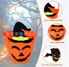 Bolsa de Dulces de Fieltro Personalizada para Halloween Bolsa de Regalo para Pedir Dulces Bolsa de Mano de Calabaza Murciélago Festival de Fantasmas Decoración Divertida para Fiesta