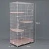 Casa de pet com vento série DBS gaiola de gato de estimação villa de gato camada dupla camada tripla gaiola de gato suprimentos para animais de estimação gato cachorro pet