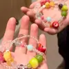 Pulseira de Frutas Coloridas Dopamina de Verão para Mulheres, Super Delicada, Doce, Fashion, Versátil e Joia de Mão Exquisita