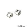 Colgante de pentagrama lunar de aleación de plata antigua galvanizada, hecho a mano, pulsera de cuentas casera, accesorios para collar
