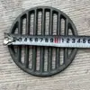 Fogão de Ferro Tampa de Fogão Grelha de Ferro Fundido Tira de Fogão Fundo Redondo de Fogão Grelha de Ponte Resistente a Altas Temperaturas Acessórios para Lenha de Ferro Fundido