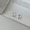 Novos Brincos da Moda para Mulheres, Design Minimalista de Nicho Argolas de Zircônia, Versátil e Elegante