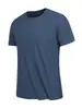 Camiseta de Manga Corta de Seda de Hielo para Hombre en Verano, Camiseta Ligera y Transpirable de Manga Corta con Cuello Redondo para Mujer, Camiseta Deportiva Casual de Secado Rápido para Correr