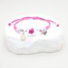 Nuevo Pulsera de Cuentas de Cristal Flor Verdadera Narciso Amor Flor Seca Flor de Cerezo Flor de Cinco Pétalos Flor Pequeña Pulsera de Campanilla Regalo