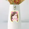 By2 Sun Han Sun Yu Acrílico Blanco Llavero de Doble Cara Soporte para Ventilador Colgante para Bolsa Colgante para Mochila Artículos de Celebridad