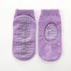 Calcetines de yoga sin talón para el suelo para adultos, hombres y mujeres, calcetines antideslizantes con agarre para parques infantiles interiores, calcetines para trampolín para niños, Pilates profesional