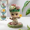 Suculentas, Cactos, Plantas Pequenas em Vasos, Cacto Groot, Decorações de Mesa no Escritório, Plantas Verdes Fáceis de Cultivar para Pessoas Preguiçosas