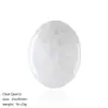 Piedra de Palma de Cristal Natural Personalizada Grabado Láser Texto Patrón Logotipo Material de Piedra Cruda Piedra de Poder para Aliviar la Tensión Soporte para Muestras